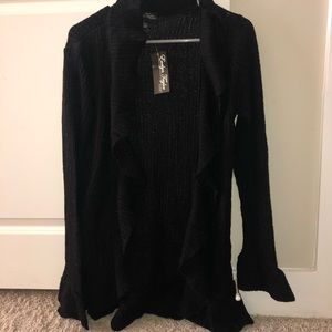 NWT ruffle cardigan